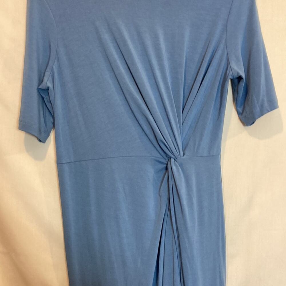 Betabrand Blue Knot Jersey Midi Dress Size L - Picture 5 of 8